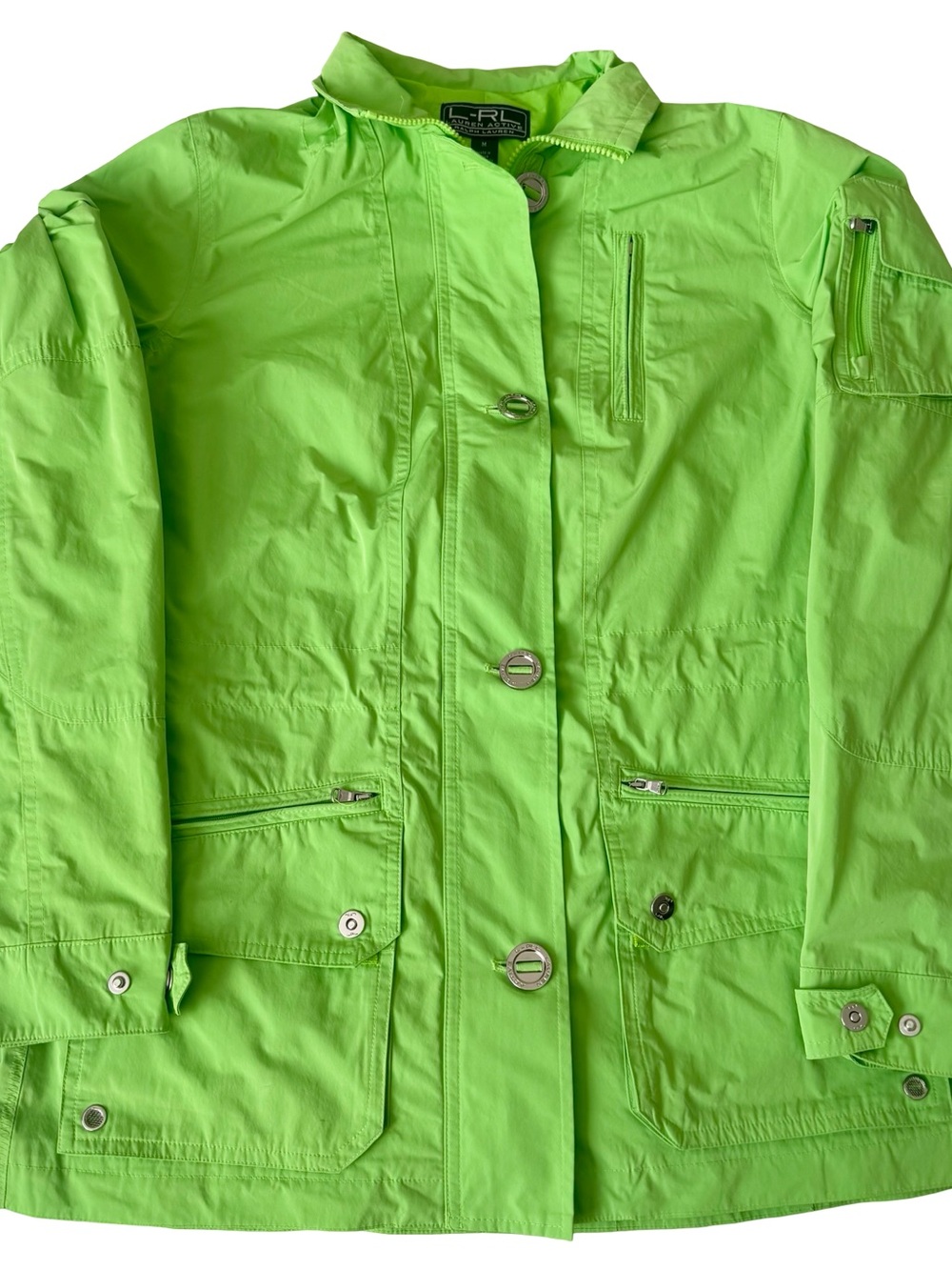 Lauren Ralph Lauren Active Women’s Green Lightweight Zip Utility Jacket Size M